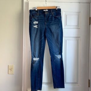LOFT Distressed Denim Modern Skinny Jean-Sz27/4